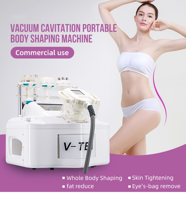 5 in 1 Slimming System V9 Vela 3 +Cavitation + RF+Vacuum RF Roller+BIO RF Slimming Machine